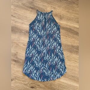 Kuhl Dress Womens Small Blue Kandid Floral Beach Outdoors Sport Casual Summer